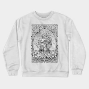 "Fair wind" Marine illustration Crewneck Sweatshirt